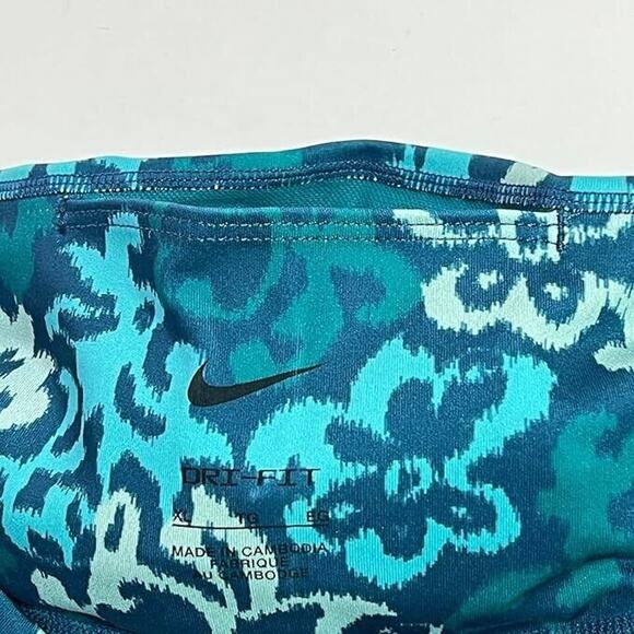 Nike ONE Luxe Women's MID-Rise Full Lenght Leggings, Anime Floral Blue, Size XXL - Picture 3 of 7